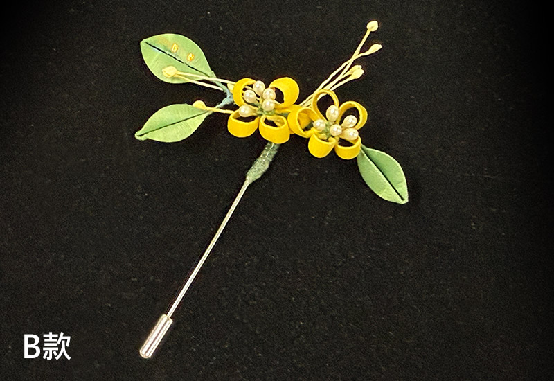 客家纏花雙花飾